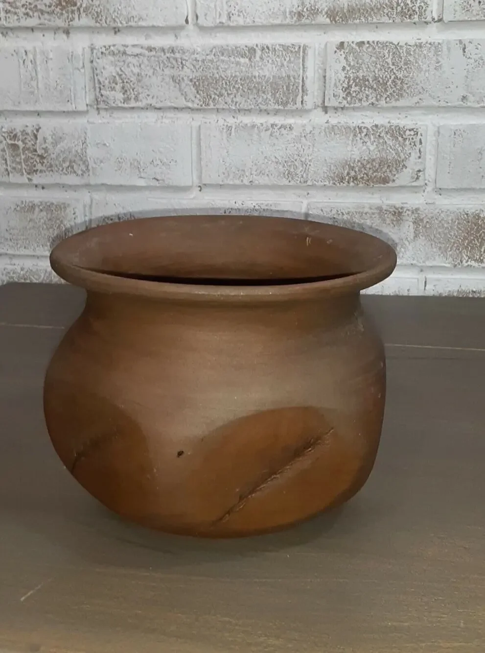 Ceramic Hand Thrown Wheat Planter by Lamarote Earthy